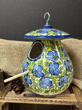 Load image into Gallery viewer, Birdhouse, Kalich Unikat - Blue Orchids
