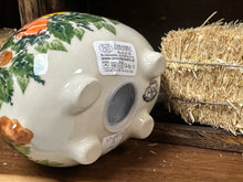 Load image into Gallery viewer, Hedgehog Coin Bank - Autumn Sunflowers
