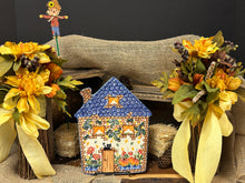 Load image into Gallery viewer, Platter, House Shape - Kalich Black Cat and Pumpkins

