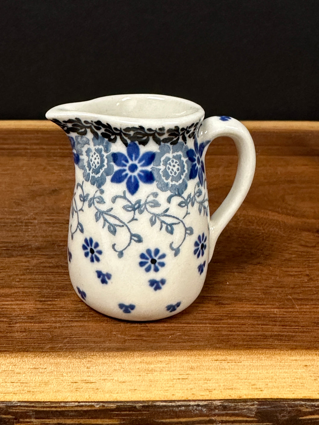 Miniature Pitcher, Toothpick Holder - Silver Lace