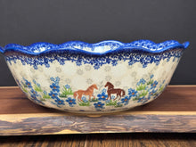 Load image into Gallery viewer, Bowl, Kora Wavy Edge Large - Kalich - Blue Meadow Horses
