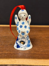 Load image into Gallery viewer, Angel Figurine, Bell Ornament 3.5&quot; - White Poppy
