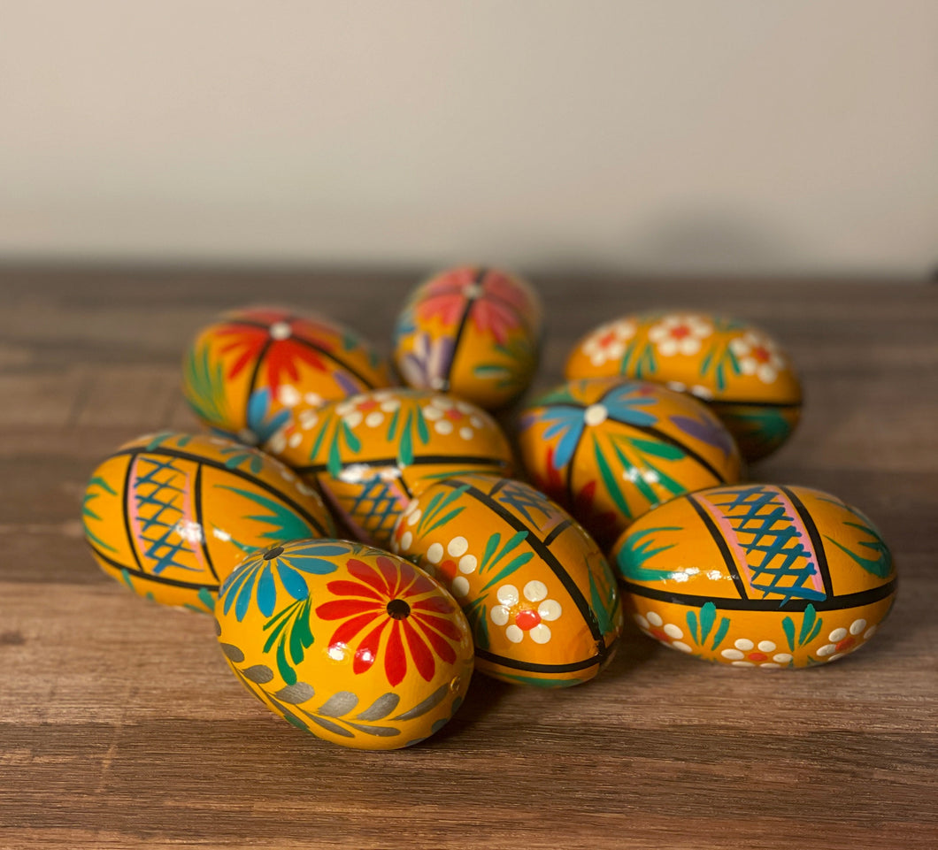 Eggs, Wooden Pysanky