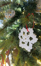 Load image into Gallery viewer, Ornament - Snowflake, Hand-crocheted by Karen
