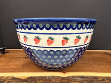 Load image into Gallery viewer, Bowl, Pre-owned 10&quot; x 5.75&quot; Deep Dough Bowl - Strawberries
