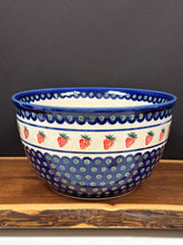 Load image into Gallery viewer, Bowl, Pre-owned 10&quot; x 5.75&quot; Deep Dough Bowl - Strawberries
