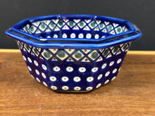 Load image into Gallery viewer, Bowl, Pre-Owned Octagon 6.25” x 2.75” - Dots and Diamonds
