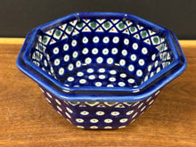 Load image into Gallery viewer, Bowl, Pre-Owned Octagon 6.25” x 2.75” - Dots and Diamonds
