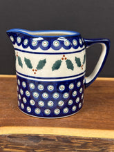 Load image into Gallery viewer, Pitcher, Pre-Owned 16 oz - Holly Leaves
