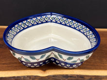 Load image into Gallery viewer, Bowl, Pre-Owned Heart Shaped 8&quot; - Holly Leaves
