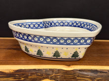 Load image into Gallery viewer, Bowl, Pre-Owned Heart Shaped 8&quot; - Trees Pattern
