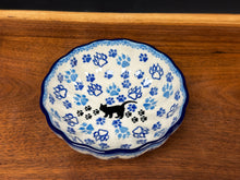 Load image into Gallery viewer, Bowl, Scalloped 4.5&quot; - Boo Boo Kitty
