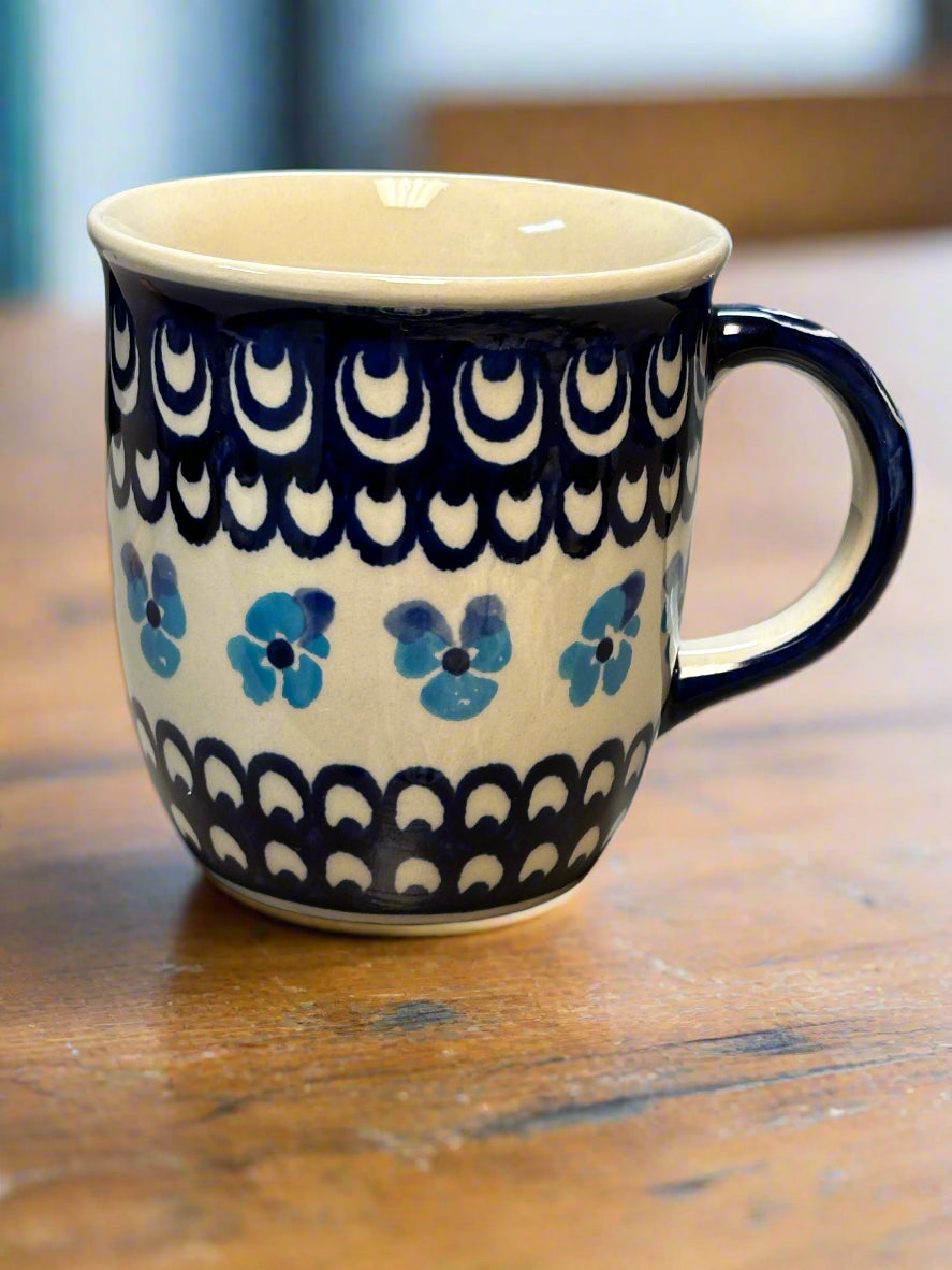 Mug, Pre-owned 12 oz. - Light Blue Pansy