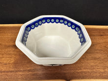 Load image into Gallery viewer, Bowl, Pre-Owned Octagon 6.25” x 2.75” - Trees &amp; Snowflakes
