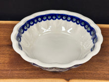 Load image into Gallery viewer, Bowl, Pre-Owned 8” x 2.5” Scalloped - Peacock &amp; Trees
