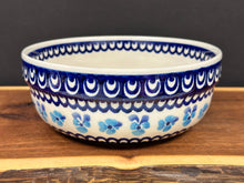 Load image into Gallery viewer, Bowl, Pre-owned 7.75&quot; - Light Blue Pansy
