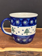 Load image into Gallery viewer, Mug, Pre-owned 12 oz. - Evergreen Trees &amp; Dots
