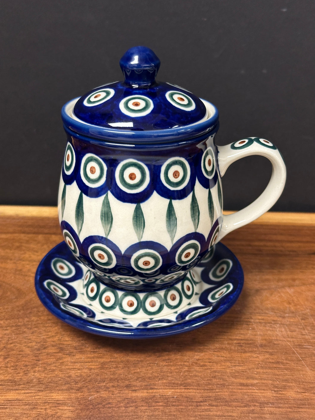 Mug, Tea w/Infuser - Peacock