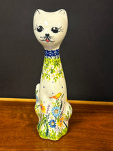 Load image into Gallery viewer, Cat Figurine, Kalich - Song Bird in the Garden
