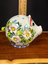 Load image into Gallery viewer, Piggy Bank, Mini - Pink Flowers

