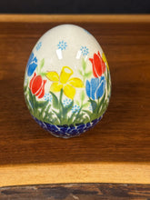Load image into Gallery viewer, Egg, Pysanky Pottery - Medium 3" - Tulip Garden
