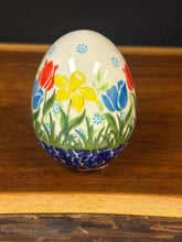 Load image into Gallery viewer, Egg, Pysanky Pottery - Medium 3" - Tulip Garden
