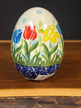 Load image into Gallery viewer, Egg, Pysanky Pottery - Medium 3" - Tulip Garden
