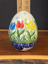 Load image into Gallery viewer, Egg, Pysanky Pottery - Medium 3" - Tulip Garden
