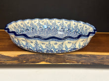 Load image into Gallery viewer, Pie Plate, Fluted 10" - Blue Sage
