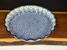Load image into Gallery viewer, Pie Plate, Fluted 10" - Blue Sage
