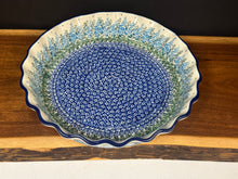 Load image into Gallery viewer, Pie Plate, Fluted 10" - Virginia Blue Bells
