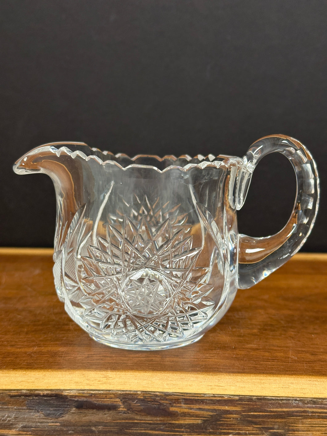 Crystal, Pre-owned Bohemia Crystal Creamer Pitcher