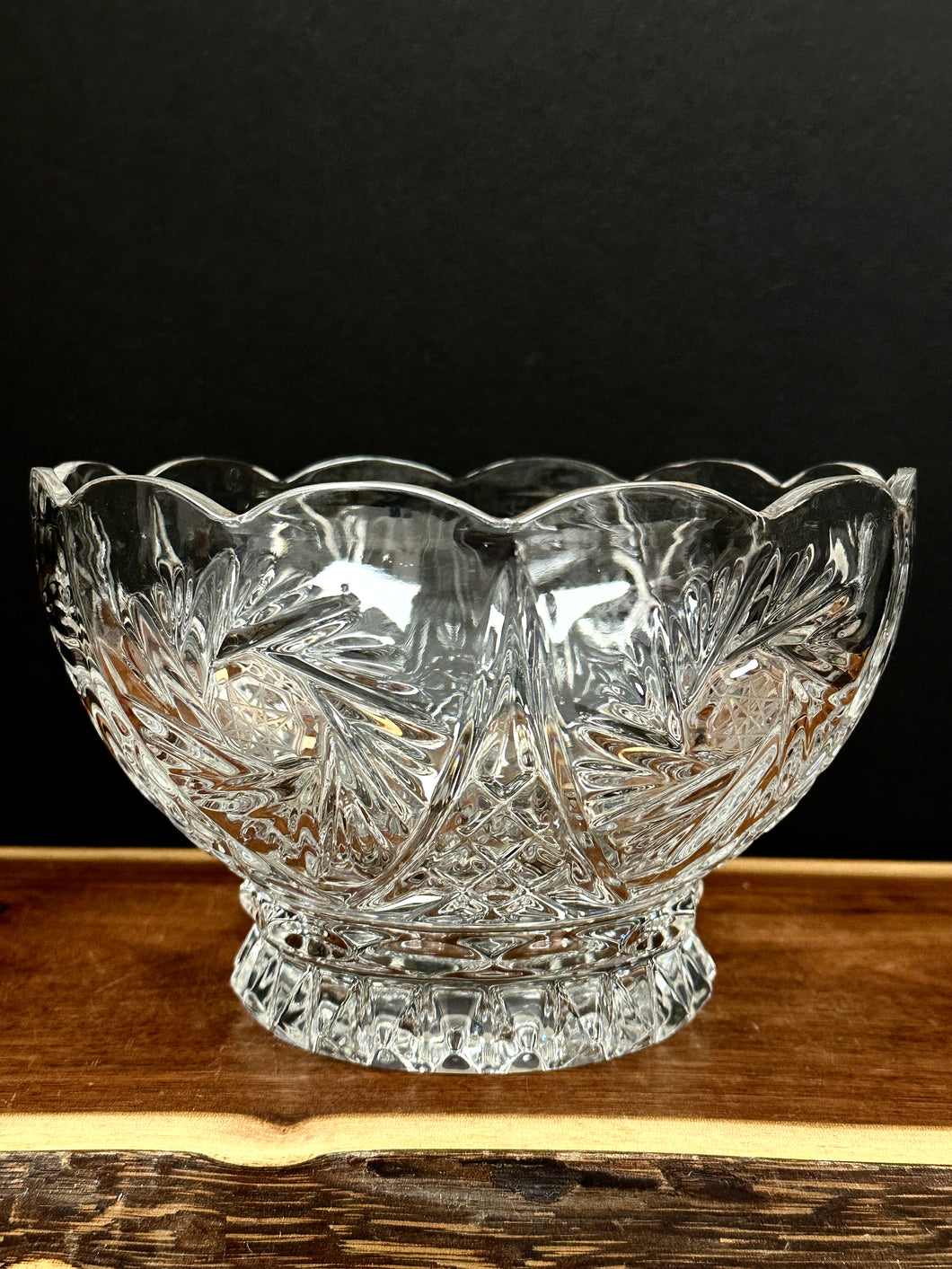 Crystal, Pre-owned Bohemia Fruit Bowl