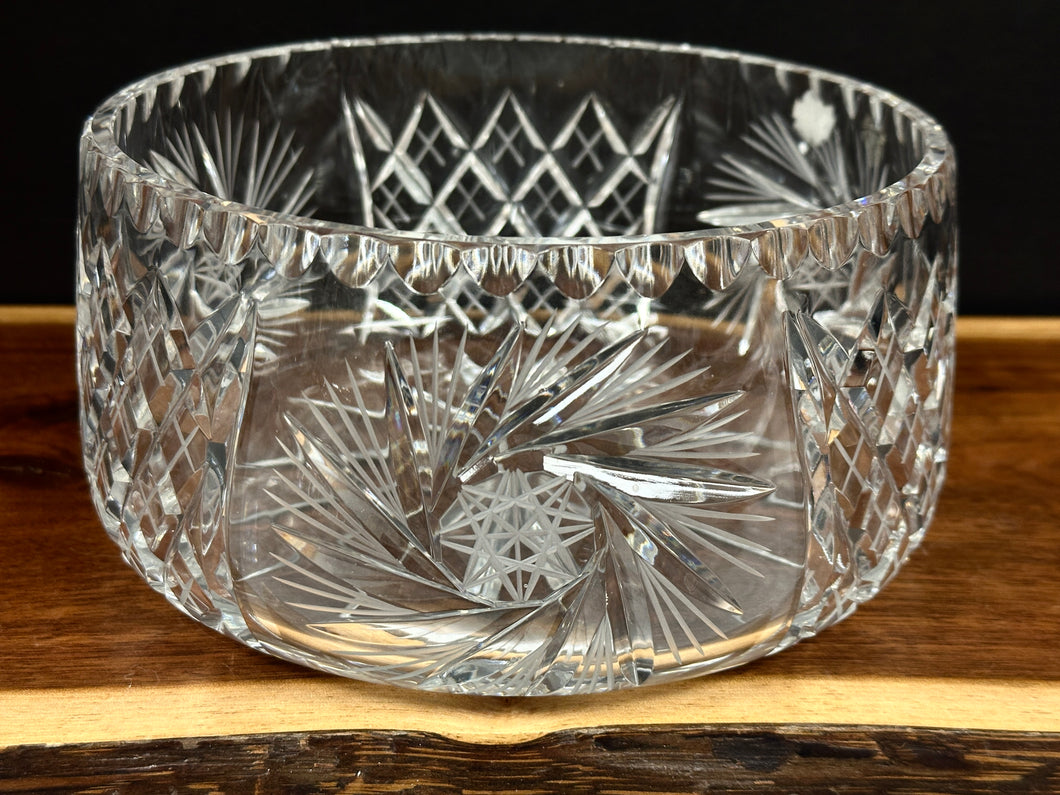 Crystal, Pre-owned Bohemia Bowl w/Straight Sides