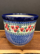 Load image into Gallery viewer, Plant Pot, 6.75" Deep - Red Pansy
