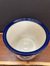 Load image into Gallery viewer, Plant Pot, 6.75" Deep - Red Pansy

