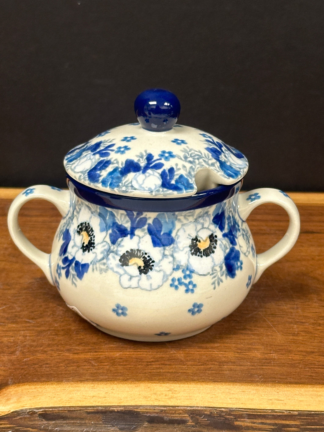 Sugar Bowl, 7 oz - White Poppy