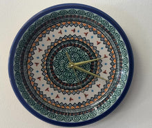 Load and play video in Gallery viewer, Clock Made from a Pre-Owned Dinner Plate 10.75” - ART114 by Roza Zajak (Unikat)
