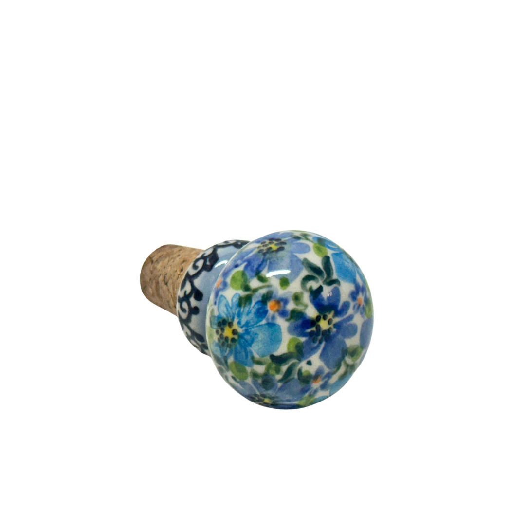 Wine Cork, Ball Shape - Blue Clematis