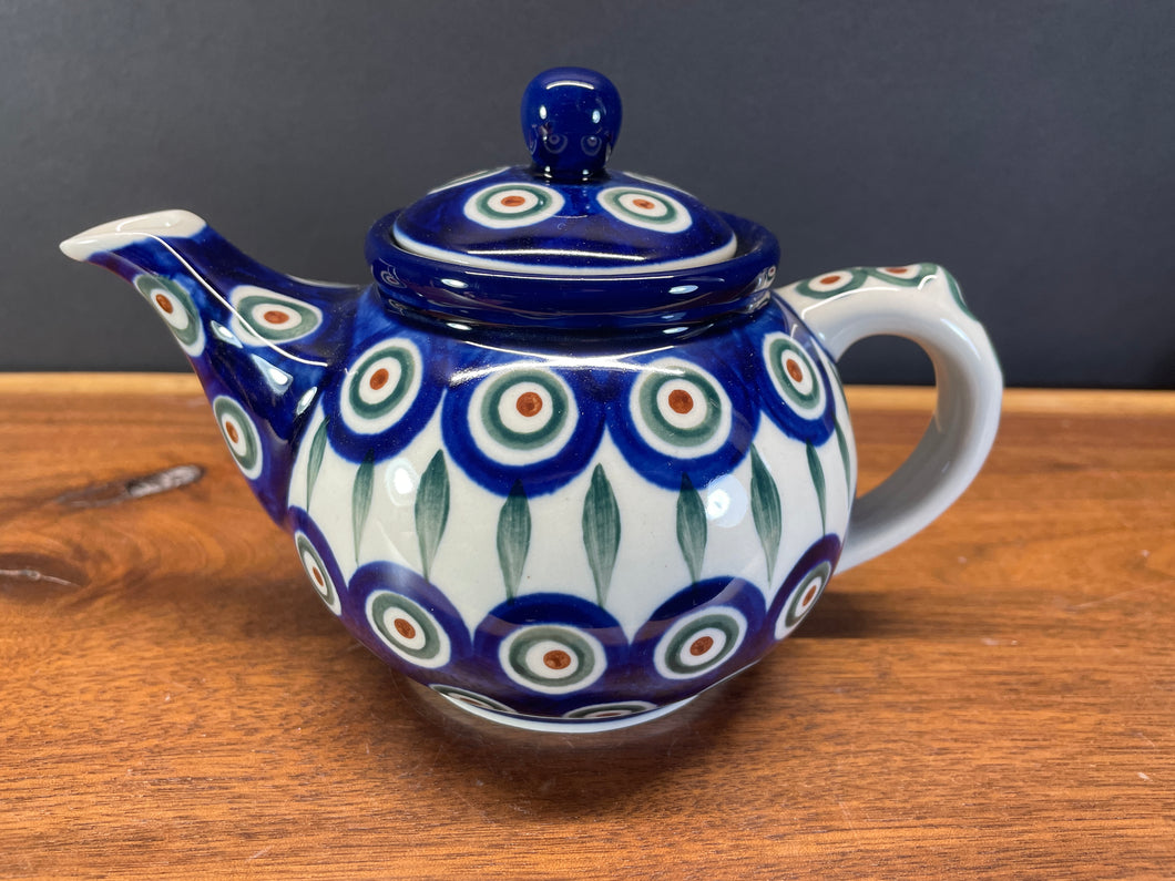 Teapot, Ceramika Artystyczna 12 ounces - Peacock